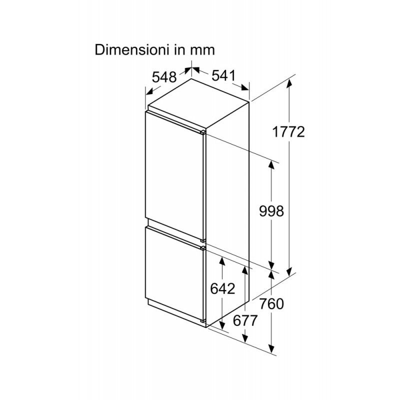 Frigo Bosch mod. KIV86NSF0